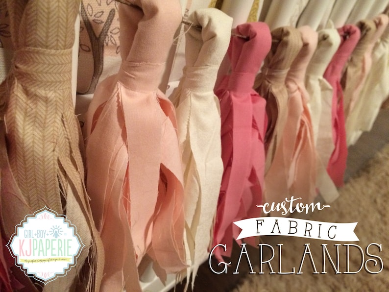 Fabric Tassel Garland CUSTOM Etsy
