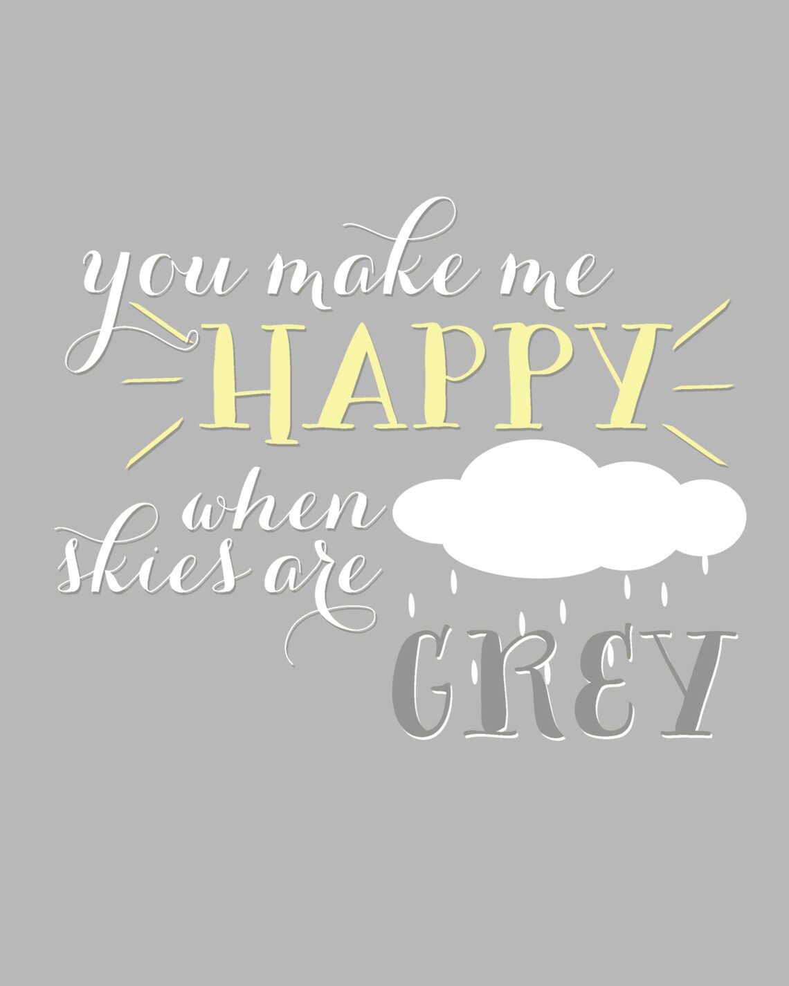 You Are My Sunshine Nursery Art set of 4 8x10 INSTANT Etsy