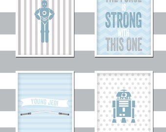 Star Wars Nursery Art (Set of 4) - 8x10 - INSTANT DOWNLOAD