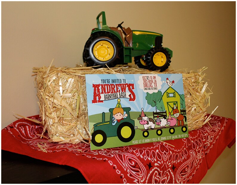 Barnyard Bash Birthday Party Set PERSONALIZED Etsy