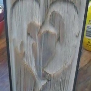 Dolphins in shape of Heart - Cut and Fold Book Folding Pattern ONLY