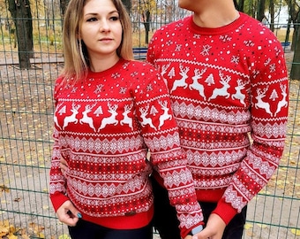 his and hers xmas jumpers