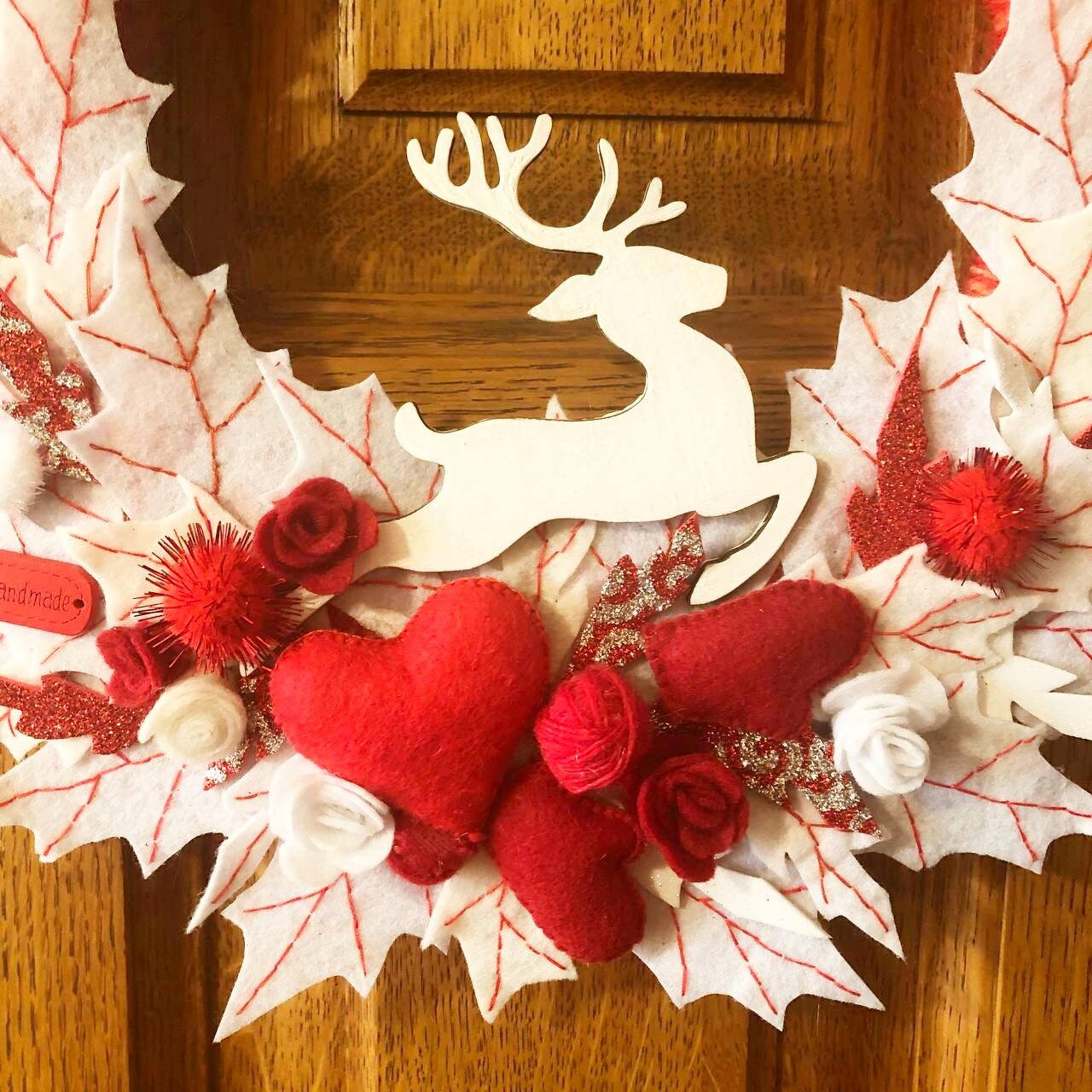 Bannière De Poteau De Noël Personnalisée 24x96 Pouces – Vinyle Rouge Imprimé, Texte Blanc, Décor Extérieur VictoryStore