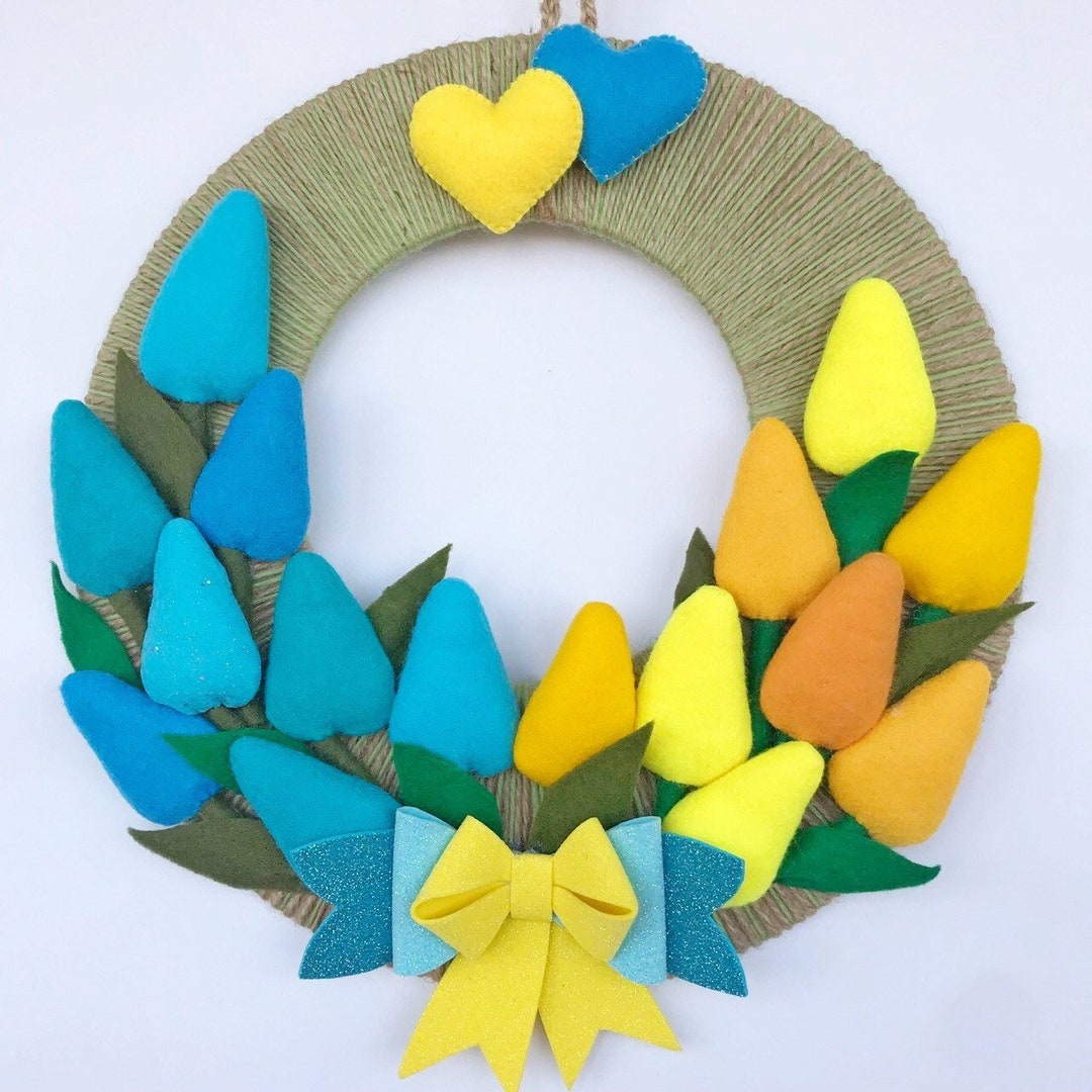 Spring Ukrainian door wreath