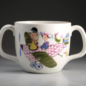 Gustavsberg, Sweden - Krakel Spektakel by Stig Lindberg - A Mug with two handles