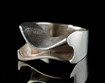 LAPPONIA, Finland - Sterling Silver Ring Björn Weckström. V7. 1974