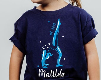 T-shirt TURNER with name & year of birth, name shirt as a gift for Easter, birthdays, school enrolment, for gymnastics enthusiasts