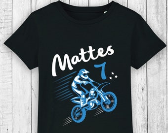 Geburtstagsshirt MOTOCROSS  | Shirt zum Geburtstag für Motocrossfans | Motorrad Motocross BMX | Geschenk für Jungs und Mädchen | Geburtstag