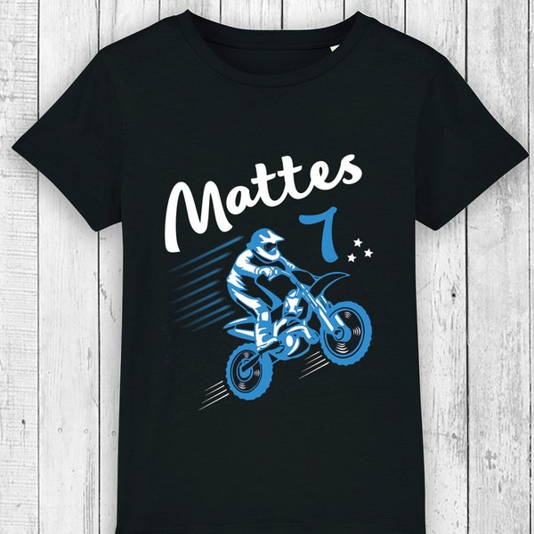 Geburtstagsshirt MOTOCROSS  | Shirt zum Geburtstag für Motocrossfans | Motorrad Motocross BMX | Geschenk für Jungs und Mädchen | Geburtstag