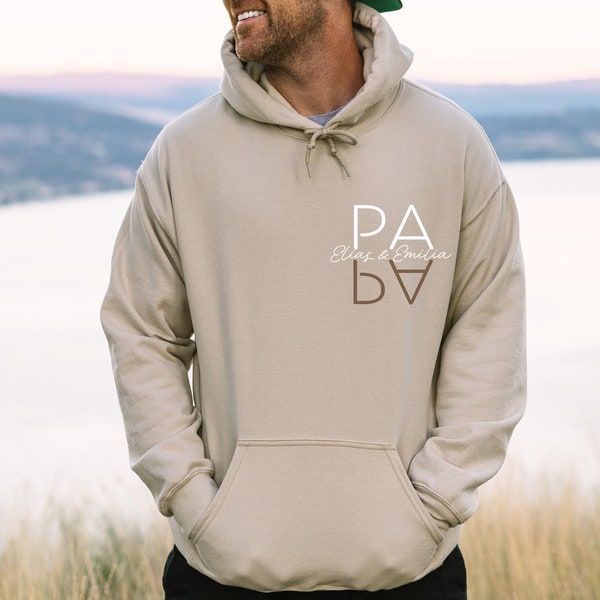 PAPA Hoodie, PAPA Geschenk, Hoodie ersonalisiert, Papa Pulli, Papas Mini, Geschenk zu Ostern, Vatertag, Geburtstag, Geburt, Babyparty,