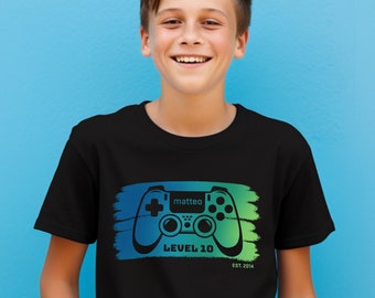 Geburtstagsshirt GAMER GAMING, Shirt Geburtstag, Video Game, Play, Junge Mädchen, Teenager, Hobby Gaming, Geschenk Geburtstag