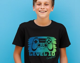 Geburtstagsshirt GAMER GAMING, Shirt Geburtstag, Video Game, Play, Junge Mädchen, Teenager, Hobby Gaming, Geschenk Geburtstag