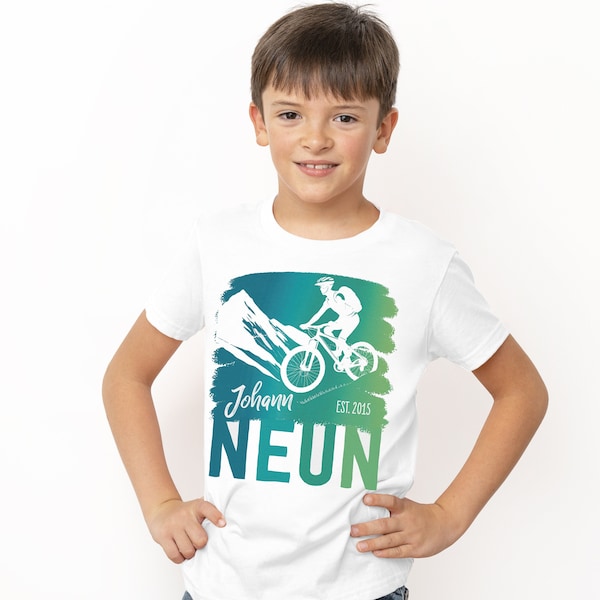 Geburtstagsshirt Mountainbike Fahrrad BMX | Shirt | Tolles Geschenk zum Geburtstag Ostern Einschulung | Hobby Fahrradfahren Mountainbike BMX