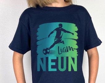 Birthday shirt FOOTBALL footballer, shirt birthday, number shirt, boy girl children, hobby playing football