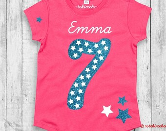Girls Mini Rally Tee - Multi Cool As Shell Embroidery main image 1