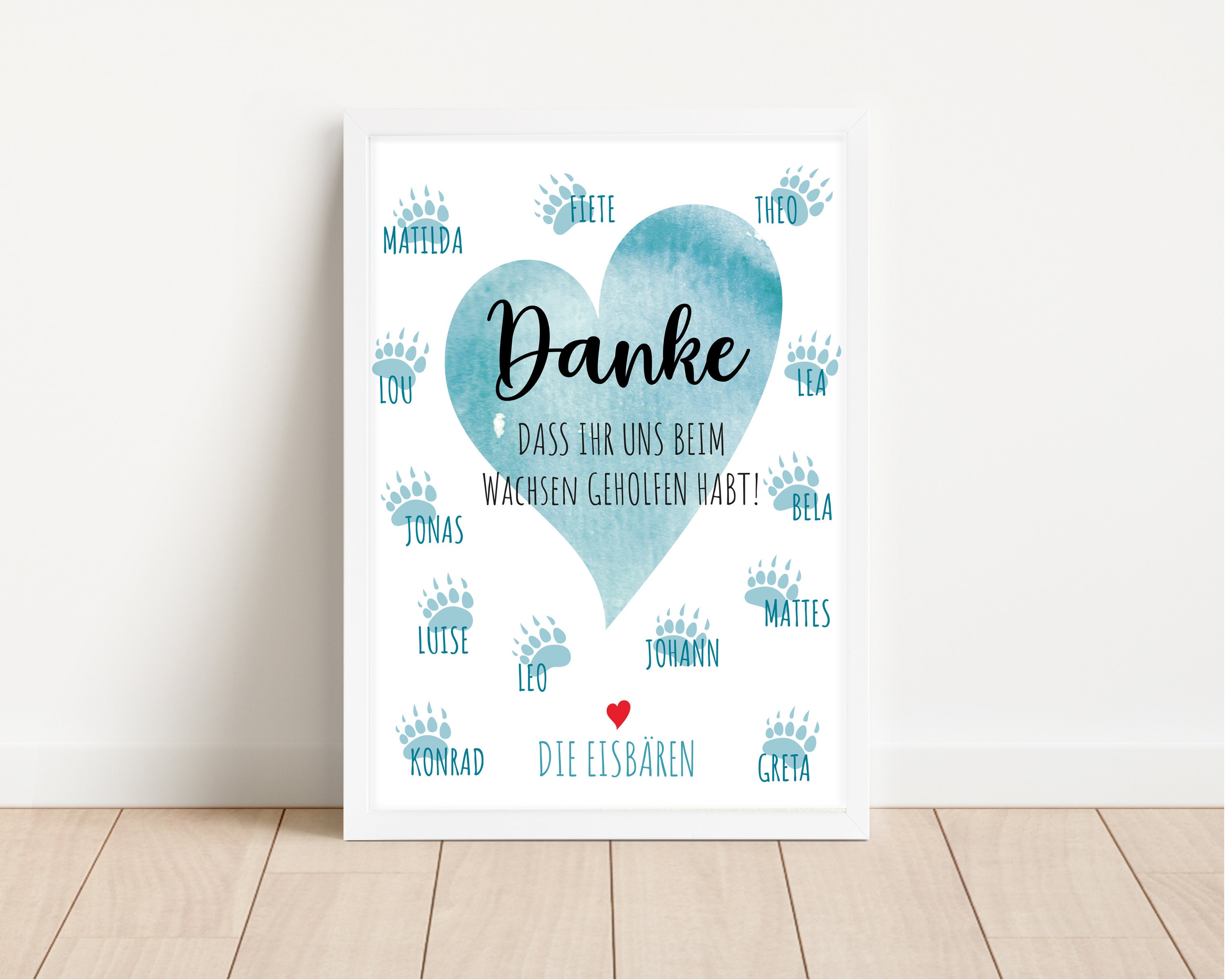  DANKE Kindergarten ErzieherIn POSTER KARTE Abschiedsgeschenk - Etsy.de Motiv 