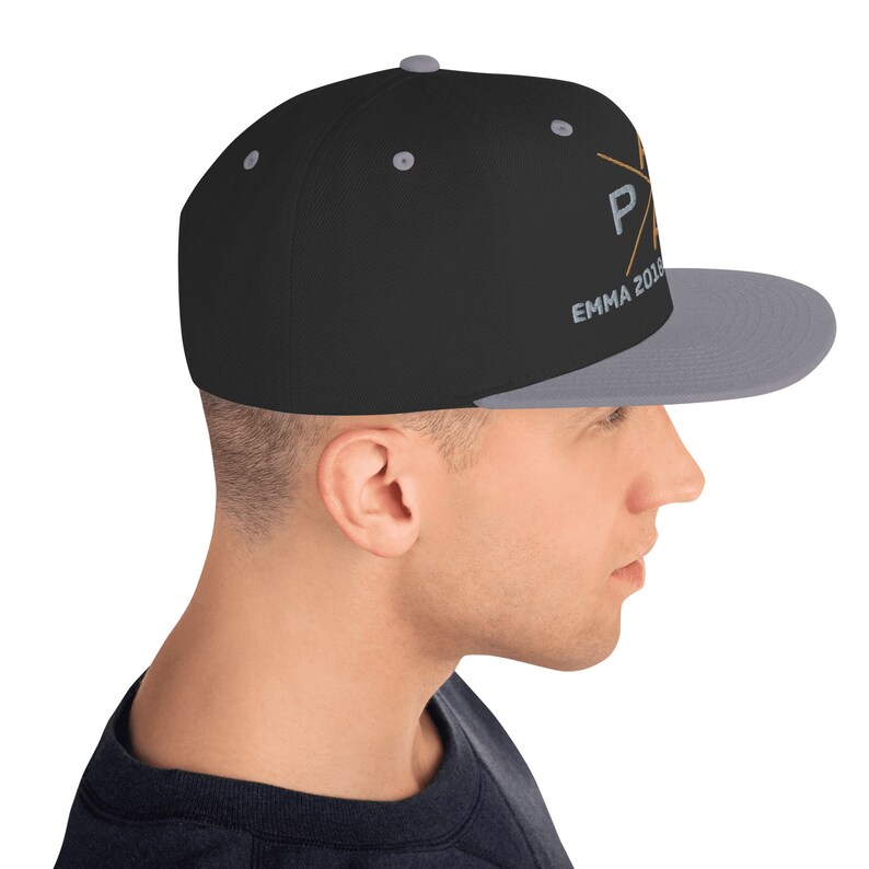 PAPA SNAPBACK Cap Cappy Mütze, personalisiert mit Kindernamen, zum Vatertag, bestickt, Geschenk für Väter, Geburtstag, Ostern, Geburt Bild 4