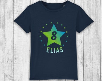 BIRTHDAY SHIRT personalized with age and name | Birthday number | Gift for boys and girls birthday, Christmas...