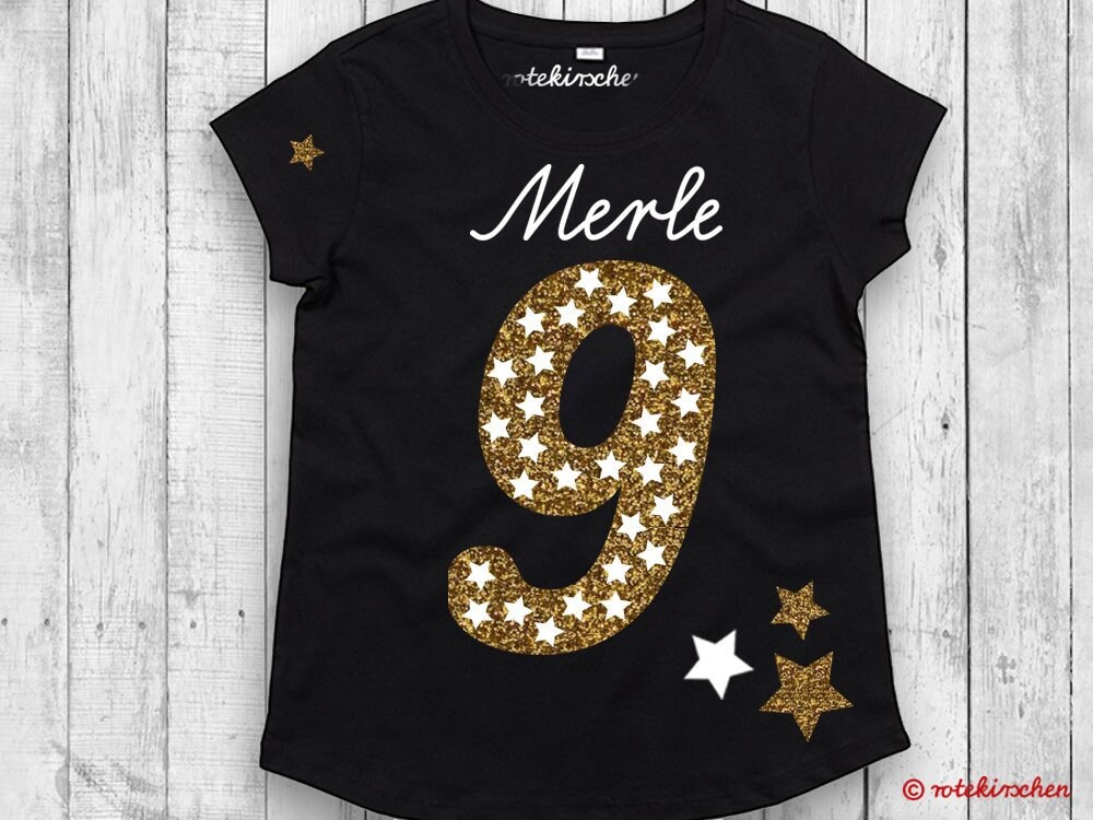 Birthday Shirt girl With glitter, Age & Names | T-shirt birthday for …