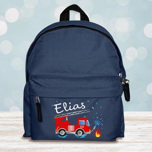 Sac à dos enfant POMPIERS, sac à dos de garderie robuste avec MOTIF POMPIERS pour la maternelle, l'école, les voyages, le sport, personnalisé avec nom,