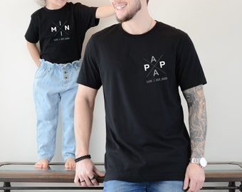 Papa und ich, Papa & Mini. Papa + Maxi, Matching Set, Famlienoutfit, Geschenk zum Vatertag, Geburt, Geburtstag, Fotoshooting, Familienfeiern