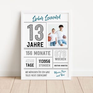 Geburtstagsschild Mädchen, Junge, Poster Fotocollage personalisiert  Geburtstag, Geburtstagsposter, Geburtstafel, Geburtstagsgeschenk Foto