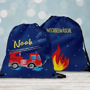 Sac de sport personnalisé pour pompiers, cadeau unique pour les enfants, durable et polyvalent : pour la maternelle, l'école, le sport