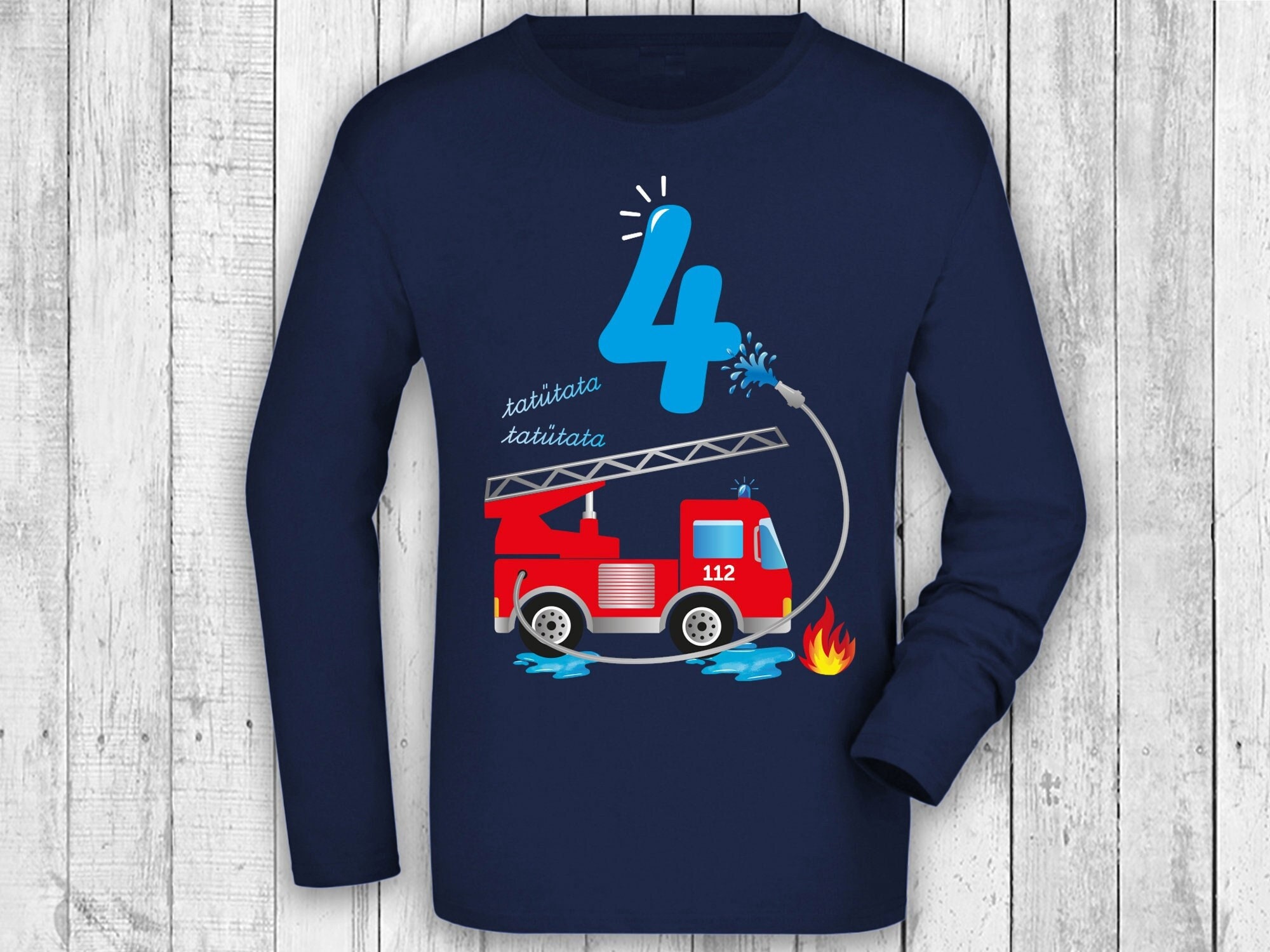 Langarmshirt feuerwehr