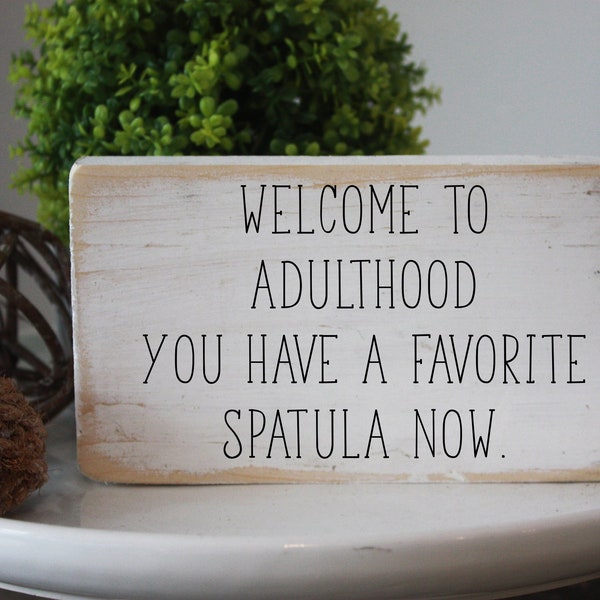 Welcome to Adulthood Sign - Etsy