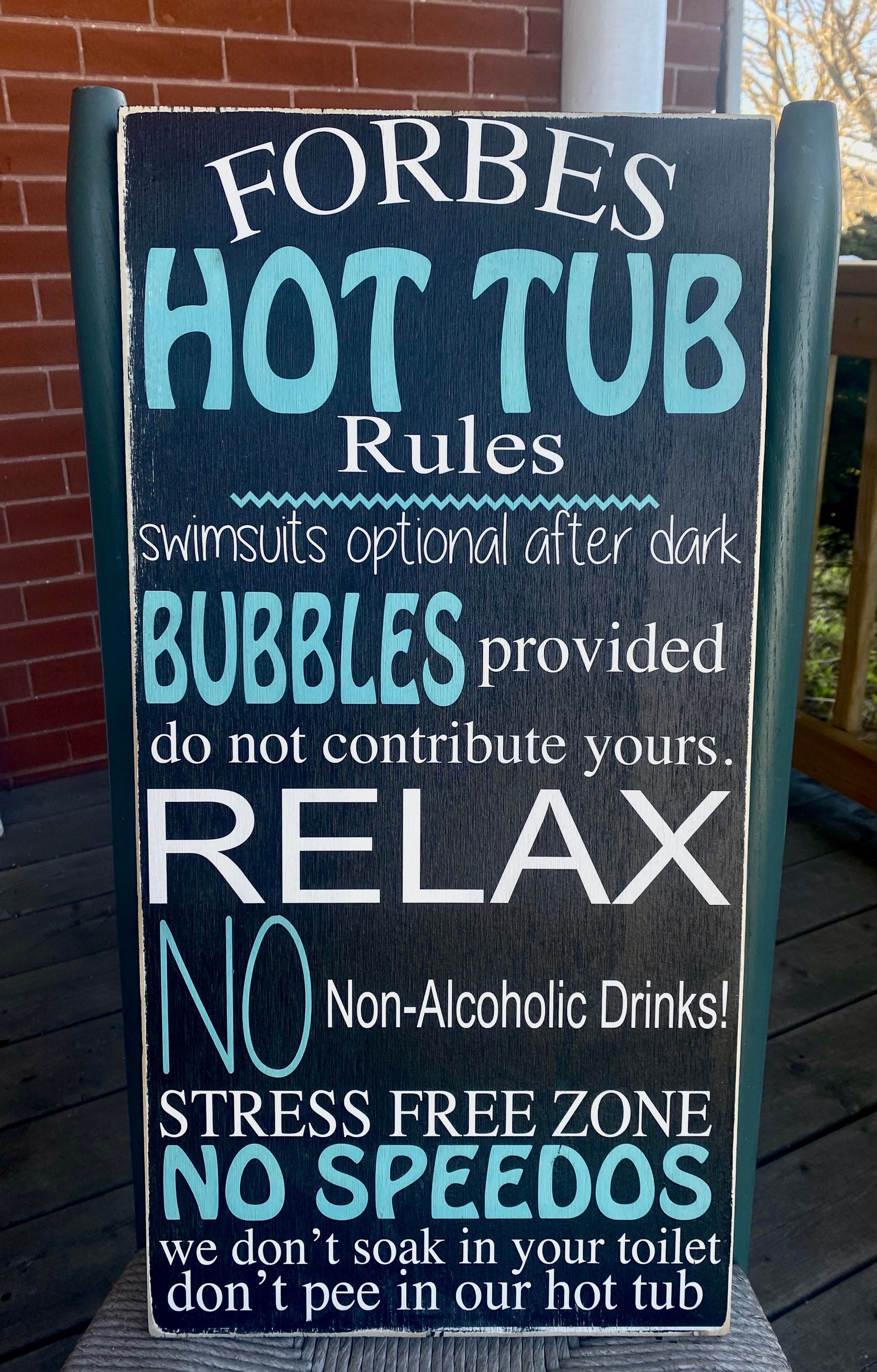 hot-tub-rules-sign-personalized-outdoor-decor-hot-tub-sign-etsy
