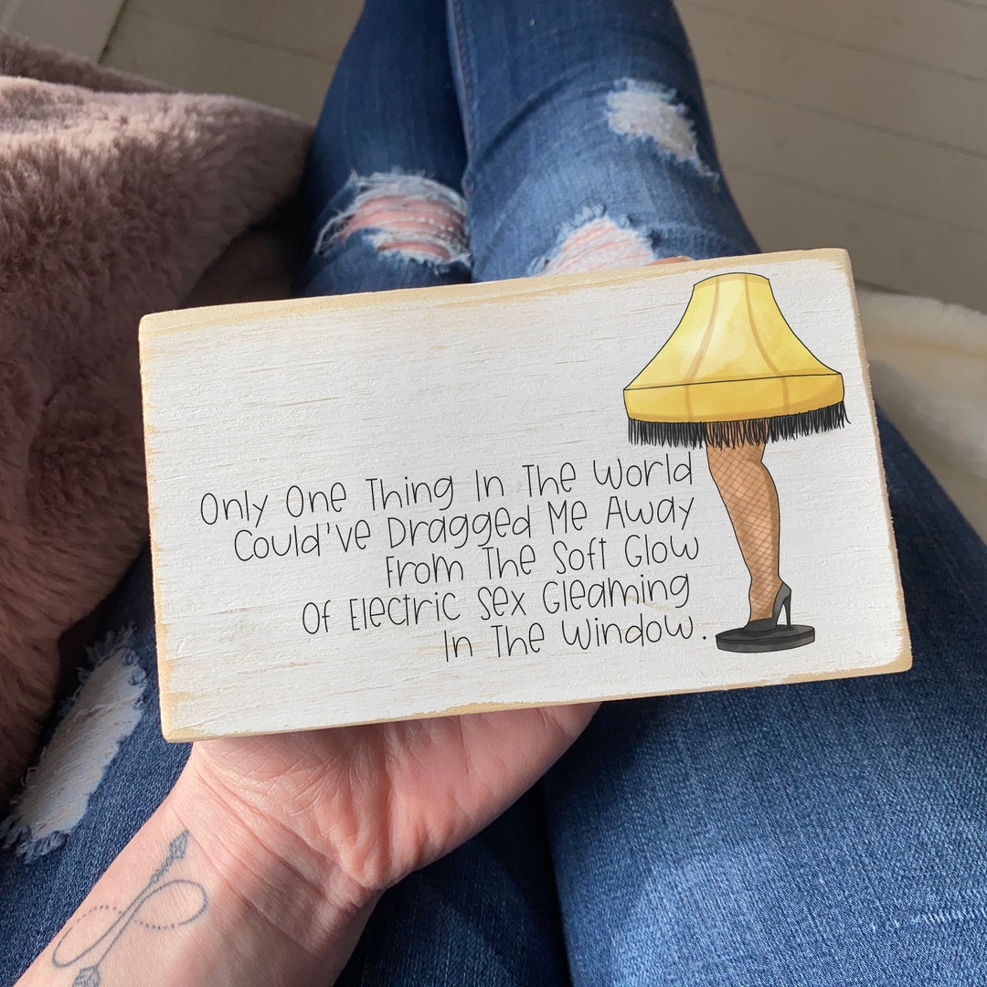 Christmas Story Leg Lamp Wooden Sign Holiday Home Decor Festive Christmas Store Display - Etsy 