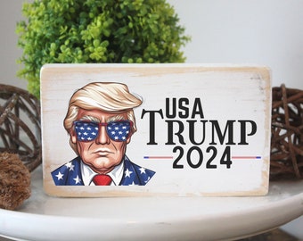 Vote Trump 2024 home decor Sign / Political  election memorabilia / Funny republican Gift Idea /Trump 2024 election home decor