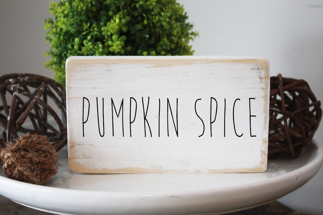 Handmade Wooden Sign pumpkin Spice Rustic Fall Decor Farmhouse Style - Etsy
