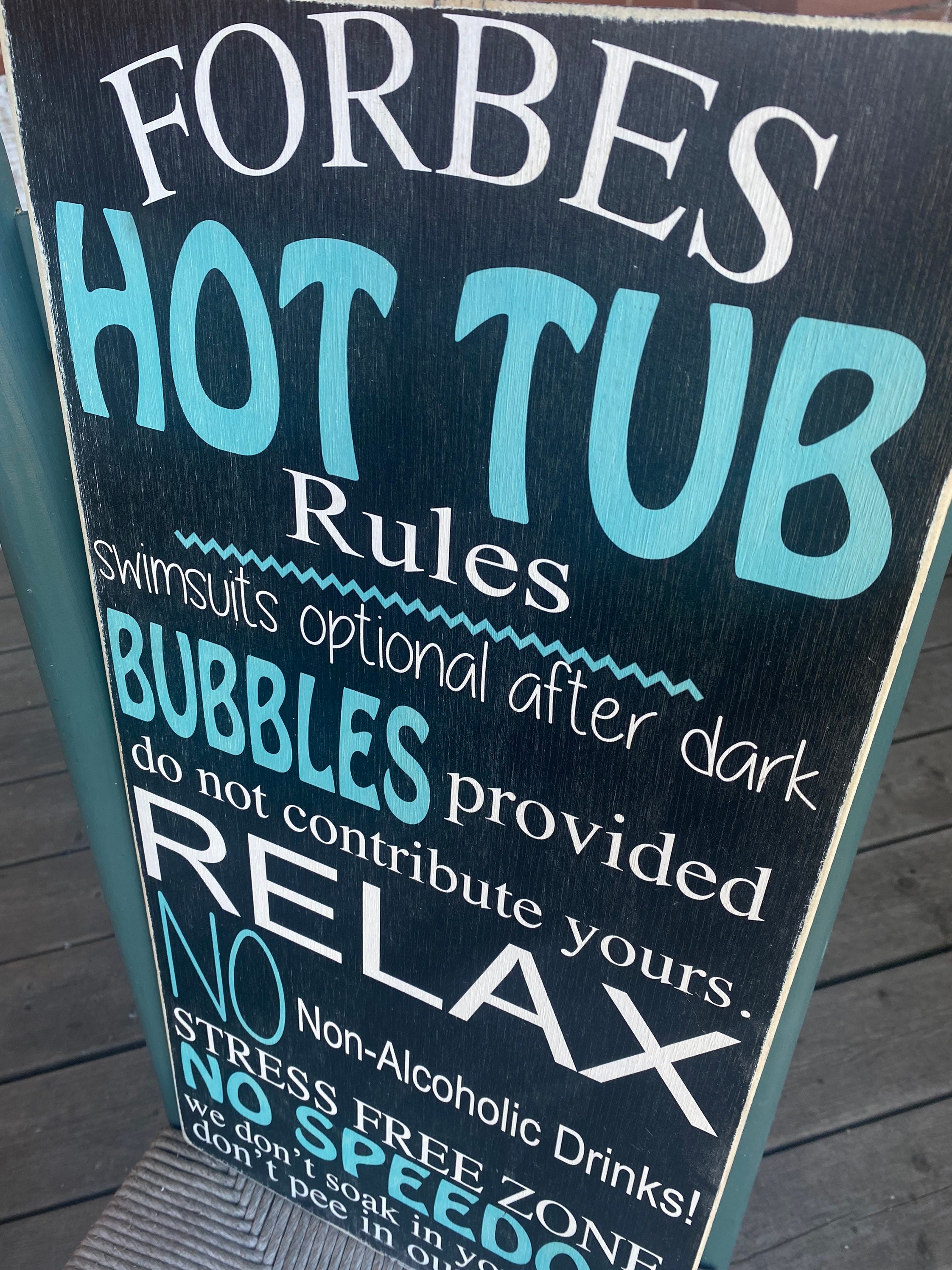 hot-tub-rules-sign-personalized-outdoor-decor-hot-tub-sign-etsy