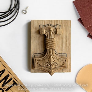 Mjolnir (Thor’s Hammer) Pendant Carving Kit