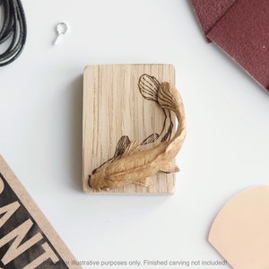 Koi Carp Fish Pendant Carving Kit