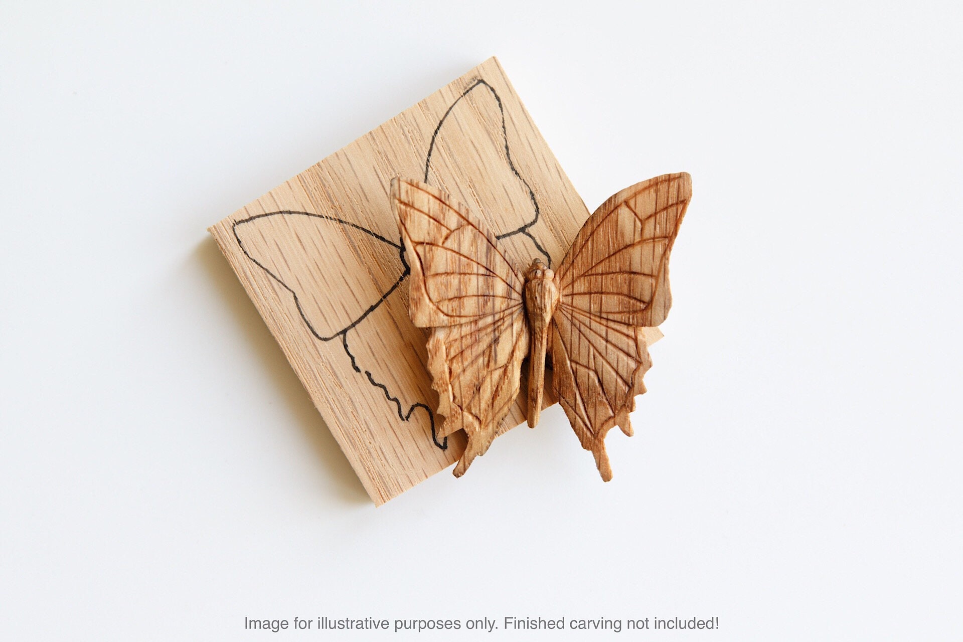 Butterfly Pendant Carving Kit Etsy