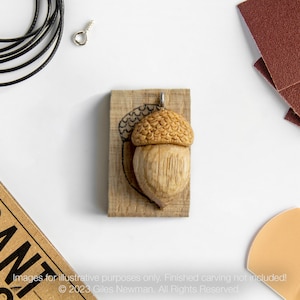 Acorn Pendant Carving Kit