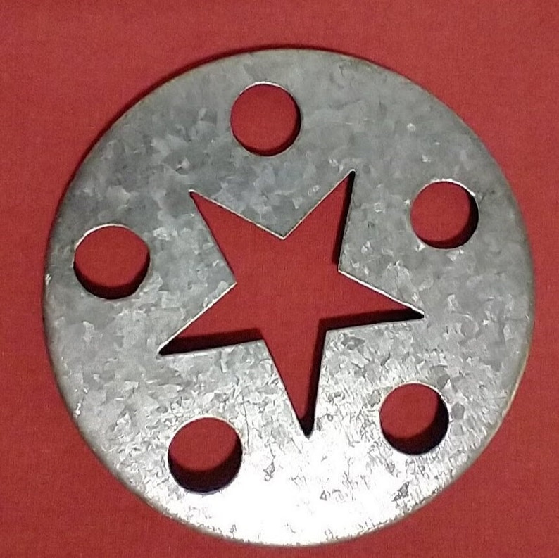 Farmhouse Star Jar Candle Topper Etsy