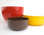 Finel Brown Enameled Steel Small Serving Bowl, made in Finland