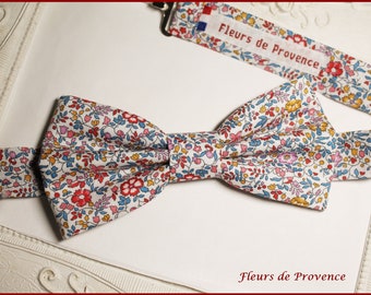 Noeud Papillon / boutons manchette / Pochette costume  Tissu Liberty Katie and Millie Carnival - Homme / enfant / bebe