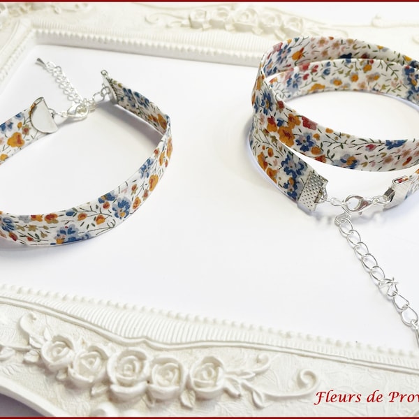 Bracelet Tissu Liberty Phoebe Rouille