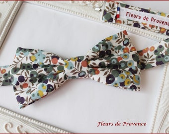 Bow tie / suit pocket / cufflinks Liberty Wiltshire fabric autumn day olive trees - Man / child / baby