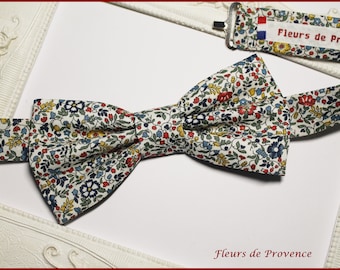 Noeud Papillon / boutons manchette / Pochette costume  Tissu Liberty Katie and Millie  Multicolore - Homme / enfant / bebe