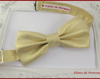 Bow tie / costume clutch Golden fabric - Man / child / baby