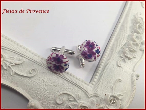 SET Tissu Liberty Phoebe blanc et Papillon violet: Noeud Papillon et double , Pochette costume et Boutons de manchette Homme c3558b SET Tissu Liberty Phoebe blanc et Papillon violet: Noeud Papillon et double , Pochette costume et Boutons de manchette Homme c3558b