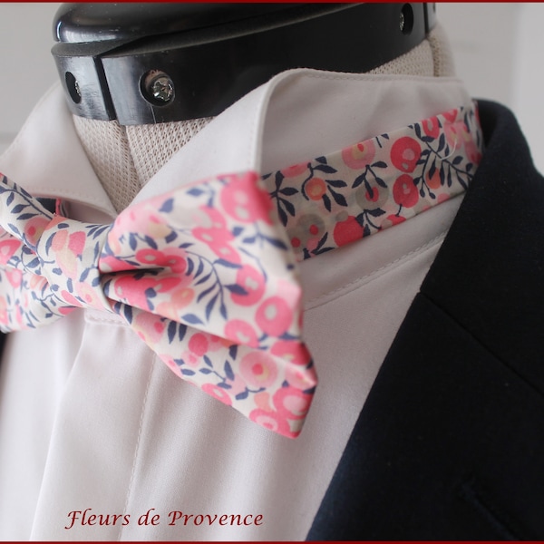 Papillon / Fazzoletto da taschino / Gemelli Liberty Wiltshire Sweet Pea Fabric - Uomo / Bambino / Neonato