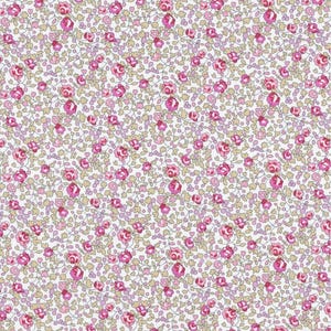 Pair of Liberty Eloïse pink fabric laces