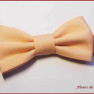 Apricot Fabric Bow Tie - Man/child/baby