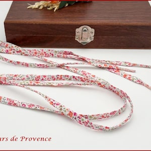 Pair of Liberty Phoebe Capucines fabric laces